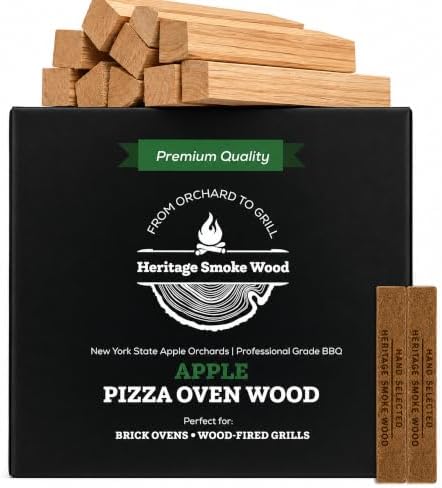 Apple Pizza Oven Wood, 6" Kiln-Dried Apple Hardwood by HeritageSmokeWood