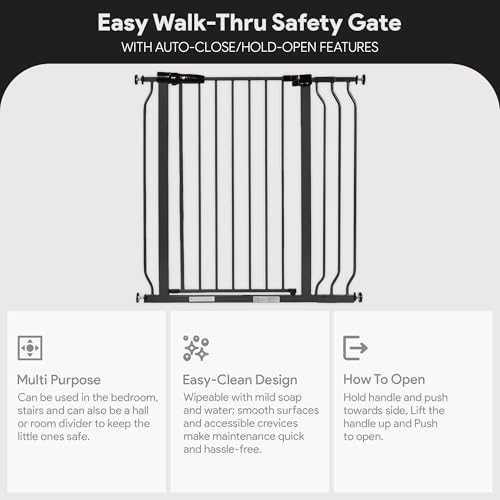 BalanceFrom Easy Walk-Thru Baby Safety Gate, Fits 29.1" to 38.5" Openings - Image 3