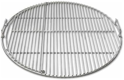 SnS Grills Slow ‘N Sear EasySpin Charcoal Grill Cooking Grate - Compatible with Weber and Other Grills, 2-Zone Stainless Steel Hinged Replacement - Tailgating & Backyard Cooking - 26” Inches by HomeoftheSlowNSear