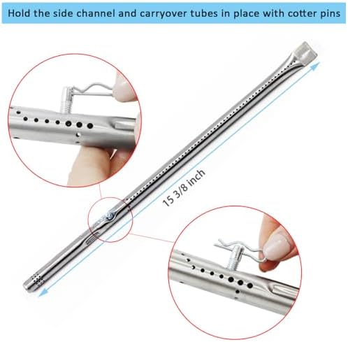 Grill Rplacement Parts for Charbroil Performance 4 Burner 463365021 463365522 463352521, 5 Burner 463448021, 4-Burner 463366022, G325-0002-W1 Heat Plate, G327-2100-W1 Burner, Igniter, Crossover Tube - Image 3