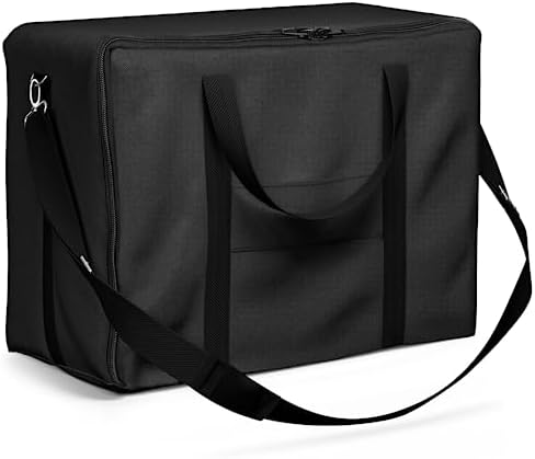 SHINESTAR Griddle Carry Bag for Blackstone 17 Inch & 22 Inch Tabletop Grill with Hood and Stand, Portable Griddle Carry Bag for Travel, Heavy Duty 600D Waterproof Polyester, Black by SHINESTAR