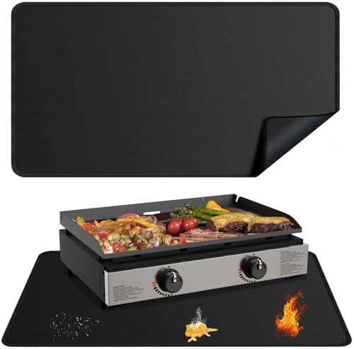 25x39 inches Under Grill Mats for Blackstone Outdoor Deck BBQ by rumlick