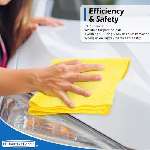 Microfiber Towels for Cars, 72 Pack Microfiber Cleaning Cloths, 11.5"*11.5" Cleaning Rags Towels Bulk Absorbent Lint-Free, All-Purpose for Bar, Office, Household Cleaning - Image 4