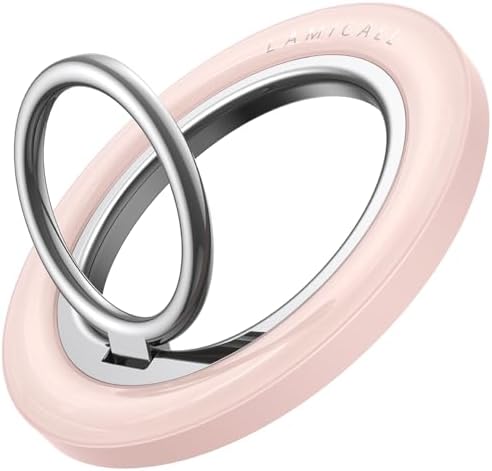 Lamicall for MagSafe Magnetic Phone Ring, Crystal Pink Finger Grip by Lamicall