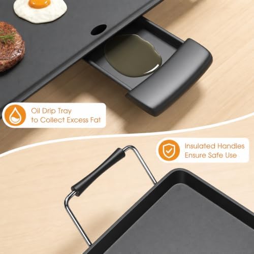 DORTALA 35" Extra Large Electric Griddle 2000W - Image 6
