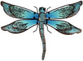 LIFFY Metal Dragonfly Wall Decor - Outdoor Garden Art for Patio, Living Room, Bedroom - Dragonfly Gifts (14inch, Metal & Glass) by LiffyArt