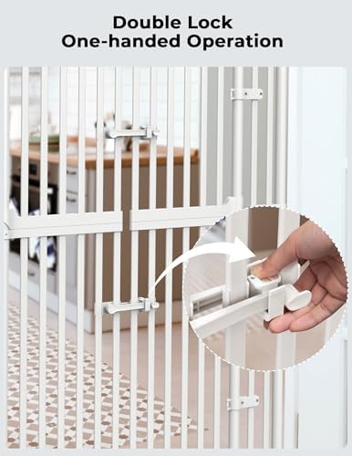 Extra Tall Cat Gate for Doorway, Pressure Mounted Pet Gate - Image 6
