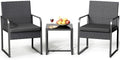 Gizoon 3 Pieces Patio Furniture Sets, Outdoor Rattan Conversation by Gizoon