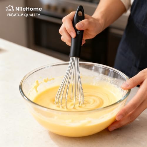 NileHome Whisk Set 8" 10" 12" Kitchen Whisk,3-Pack - Image 4