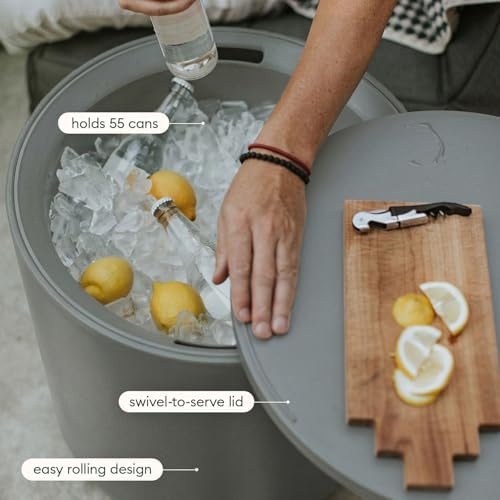 Veradek Kona Cooler Side Table - Outdoor Cooler Table and Ice Chest - Image 6