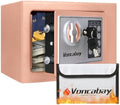 Voncabay Money Safe Box for Home with Digital Keypad, 0.23 Cu. Ft., Khaki by Voncabay
