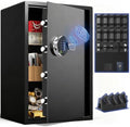 Grimtron 48LB Biometric 4 Pistols Safe with Fingerprint Lock, 3-8 Digit PIN by Grimtron