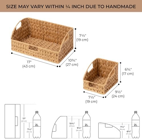 GRANNY SAYS Wicker Baskets for Organizing, Waterproof Basket for Storage - Image 2