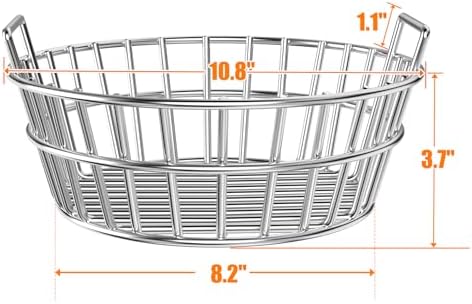 onlyfire Heavy‑Duty Stainless Steel Charcoal Ash Basket with Handles - Image 2