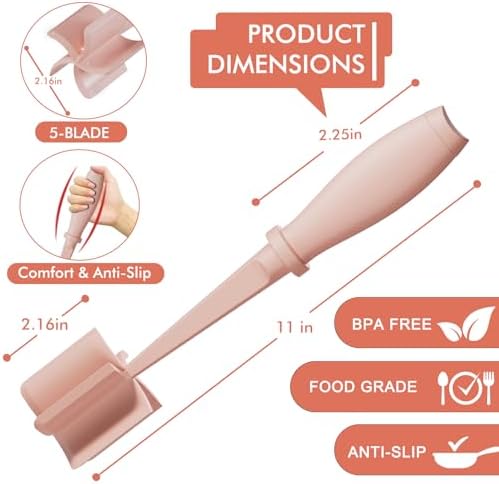 2Pack Meat Chopper Hamburger Masher Ground Beef Smasher Utensil Mix Tool - Image 7