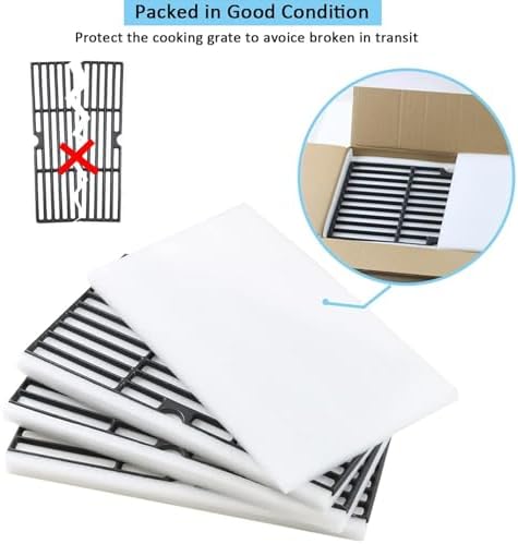 13" x 17" Cast Iron Grill Grates for Nexgrill 4 & 5 Burner 720-0830H 2PC - Image 4