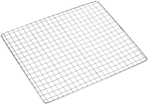 HARFINGTON Square BBQ Grill Net 12.6"x10.2" Stainless Steel Cross Wire Barbecue Mesh Mat for Baking Smoking Charcoal Grilling Roasting - Image 3