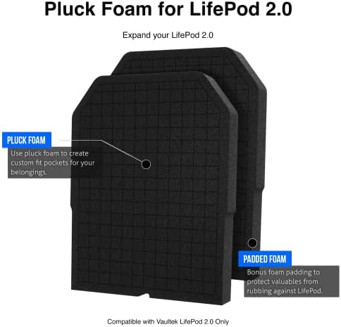 VAULTEK LifePod 20 Secure Waterproof Travel Case Rugged Electronic Lock Box Travel Organizer Portable Handgun Case with Backlit Keypad (2-Piece Pluck Foam Accessory) - Image 2