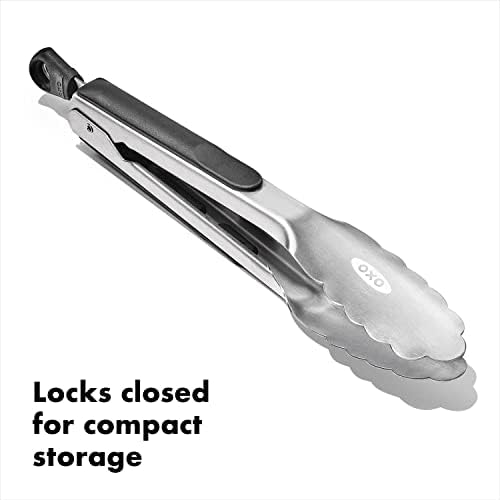 OXO Good Grips 9-Inch Stainless Steel Locking Tongs - Image 4