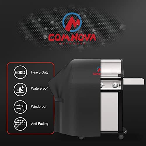Comnova Grill Cover 55 Inch - 600D BBQ/Barbecue Gas Cover for Outdoor Grill Heavy Duty and Waterproof, Weber, Char-Broil, Nexgrill, Monument, Dyna-glo, Brinkmann and More - Image 3