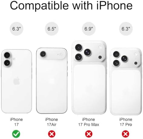 for iPhone 17 Case, Magnetic Matte Frosted Dual-Layer Striped Phone Case for Women, Retro Aesthetic Cover Compatible with Mag Safe Accessories - Mocha Sky - Image 3