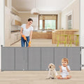 EZIGO 120 Inch Retractable Baby Gates Extra Wide Reinforced Baby Dog Gate by EZIGO