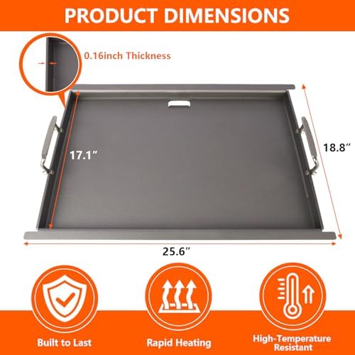 6788 Full Size Griddle for Weber Genesis II 300 Series Gas Grill - Image 2