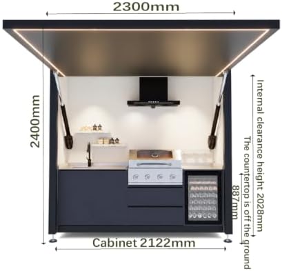 Sunnyjoy Modular Outdoor Kitchen Pro, Premium Aluminum Cabinet System-3 - Image 2