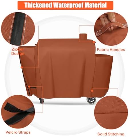 QuliMetal Grill Cover for Pit Boss PB1230 1100 Series Combo Grill - Image 4