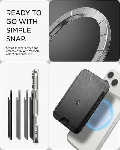Spigen for MagSafe Wallet, Holds 5 Cards, Strong Magnet, Valentinus MagFit - Image 6