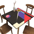 Square Tablecloth with Elastic, Modern Minimalism Pattern Printed on Fade Resistant Elastic Outdoor Table Cover, Perfect for Everyday Use Home Decor, Fit for 54" x 54" Square Tables by JRBSZMI2