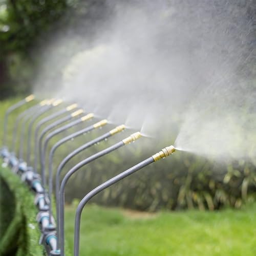 Drip Irrigation System, 16Ft 5/16 Inch Hose, 5 Adjustable Copper Nozzles, Automatic Atomizing Watering Kit for Greenhouse, Outdoor, Raised Bed, Lawn - Image 5
