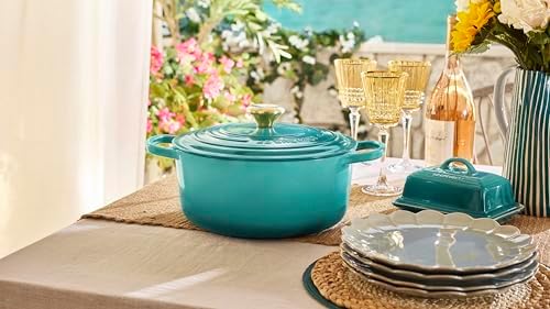 Le Creuset Enameled Cast Iron Round Dutch Oven, 5.5 qt., Riviera - Image 5