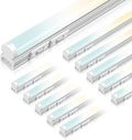 ALUSSO 10 Pack 4FT LED T5 Shop Lights – Linkable Integrated Fixture, 2100LM, 3‑Color Selectable, 3000K/4000K/6500K Adjustable Color Temperature, Corded Electric T5 Single Fixture for Garage/Workshop by ALUSSO