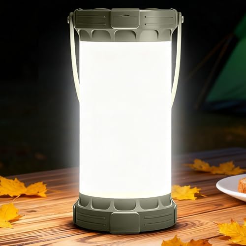 Glocusent LED Rechargeable Camping Lantern, Camping Light with 5000mAh by GLOCUSENT