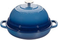 EDGING CASTING Enameled Cast Iron Dutch Oven Pot with Lid, Round Bread Oven for Homemade Sourdough Bread Baking, 6 Quart, Lake Blue by EDGINGCOOKWARE