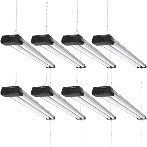 Barrina BS42a LED Shop Lights 4FT for Workshop, 42W 4800LM 5000K, 8 Packs by Barrina