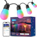 NEEWER 48ft Outdoor String Lights, App Control Smart AI RGBW Hanging, NR01 by Neewer
