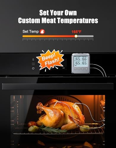 Dual Probe Meat Thermometer Digital for Cooking, Grilling & Smoking - Image 3
