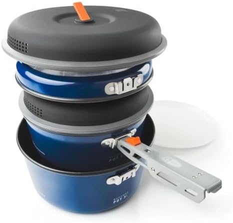GSI Outdoors Bugaboo Ceramic Base Camper Cookset, Ceramic, Small to Large by GSIOutdoors
