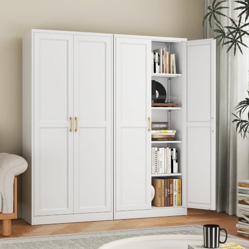 71" Metal Pantry Cabinet,Storage Cabinet with Doors and Shelves - Image 2