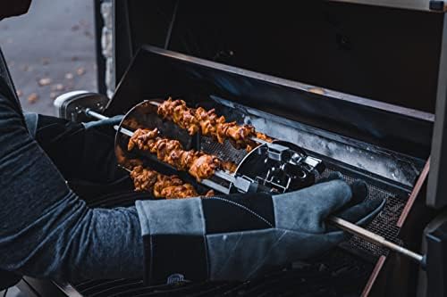 Napoleon Rotisserie Shish-Kebab Skewer Set - Fits Most Spit Rods, 6 skewers, 2 Rotisserie Plates, Does Not Include Rotisserie - Image 4