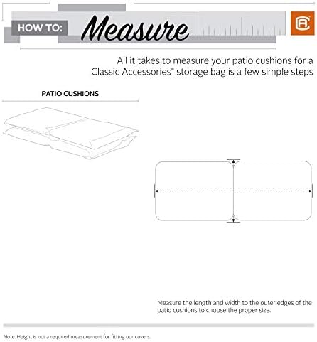 Classic Accessories Terrazzo Water-Resistant 60 Inch Patio Cushion and Cover Storage Bag, Outdoor Cushion Storage - Image 3