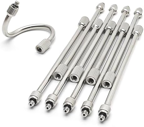 10Pack 5.6Inch Flexible Nozzle Extensions Brass Mist Rod for Misting System by WANJIAHUI