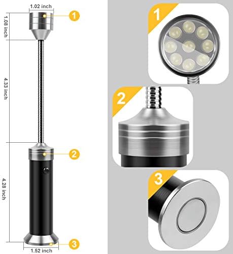 KOSIN Barbecue Grill Light for Outdoor Grill, Super-Bright Led BBQ Lights, Gifts for Men, Traeger Pit Boss Smoker Grill Accessories,Batteries Included - Image 4