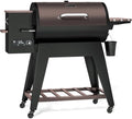 KingChii Wood Pellet Grill & Smoker, Electric Pellet Smoker Grill, 766 sq. in. Cooking Capacity, 18.3LB Hopper for Outdoor Patio Cooking Barbecue(Up to 500°F)-Brown by KingChii
