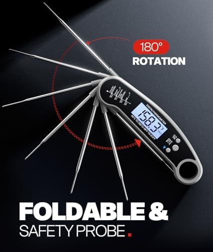 Digital Meat Thermometer, Instant Read Food Thermometer for Cooking, Grey - Image 7