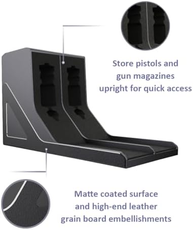 SUMING Universal Pistol Rack, Handgun Rack Pistol Holder for Gun Safe, Gun Holder Protective Pistol Stand Gun Storage Fit Most Handguns - Image 5