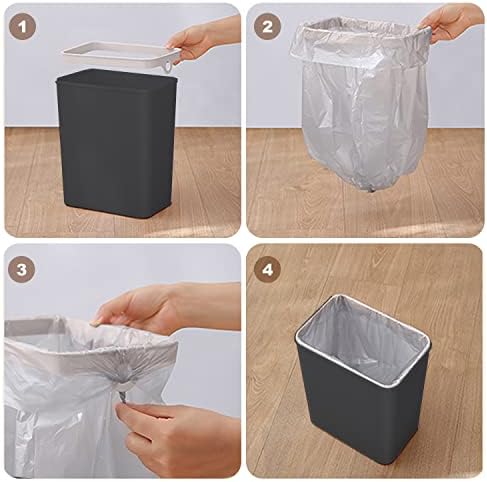 2 PACK - Touchless Bathroom Trash Can - Skinny Motion Sensor Trash Bin - Image 6