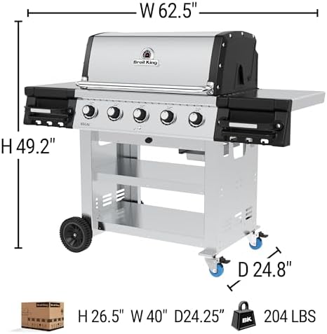 Broil King 886117 Regal S 520 Commercial Natural Gas Grill, Stainless Steel - Image 4